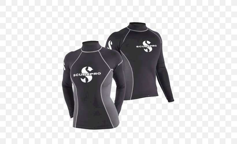 T-shirt Rash Guard Scuba Diving Wetsuit Scubapro, PNG, 500x500px, Tshirt, Active Shirt, Clothing, Dive Center, Diving Equipment Download Free
