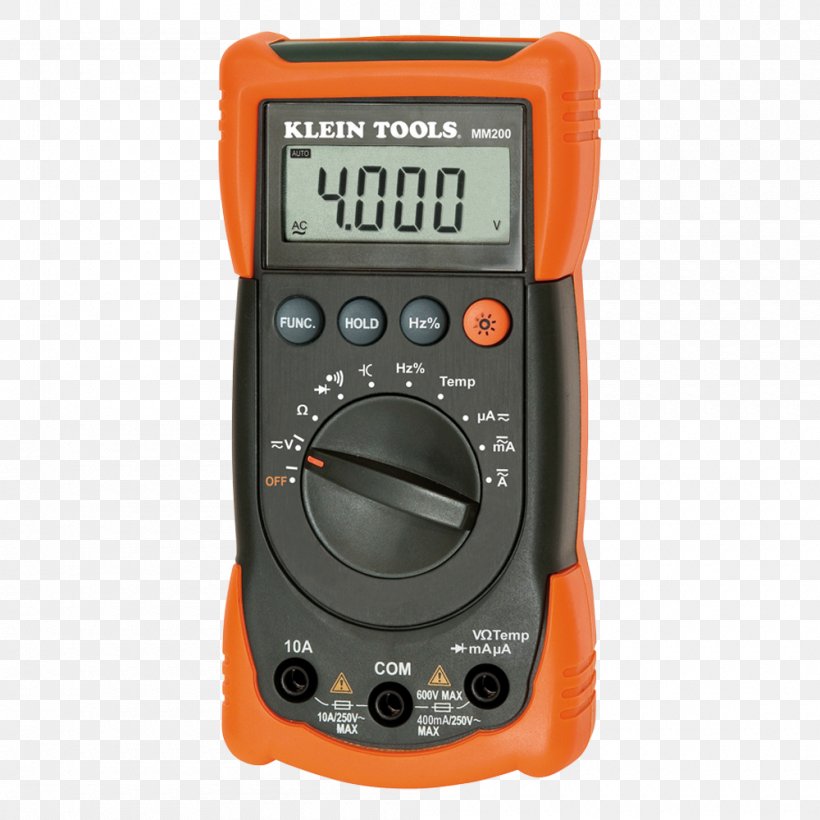 Digital Multimeter Current Clamp True RMS Converter Electronic Test Equipment, PNG, 1000x1000px, Multimeter, Alternating Current, Ampere, Current Clamp, Digital Multimeter Download Free