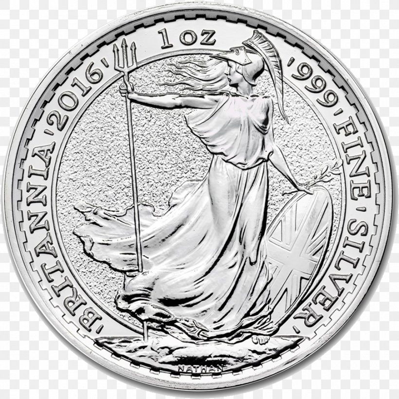 Royal Mint Britannia Silver Bullion Coin Silver Coin, PNG, 900x901px, Royal Mint, Australian Silver Kangaroo, Black And White, Britannia, Britannia Silver Download Free