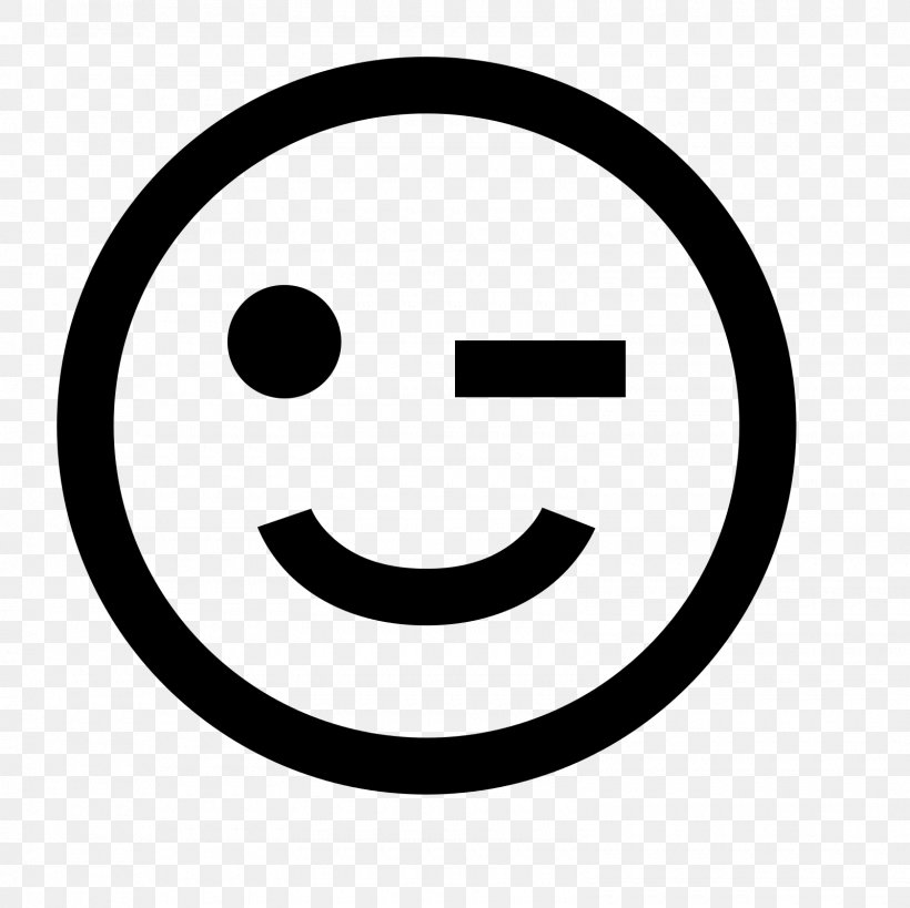 Smiley Emoticon Wink Clip Art, PNG, 1600x1600px, Smiley, Area, Black And White, Emoji, Emoticon Download Free