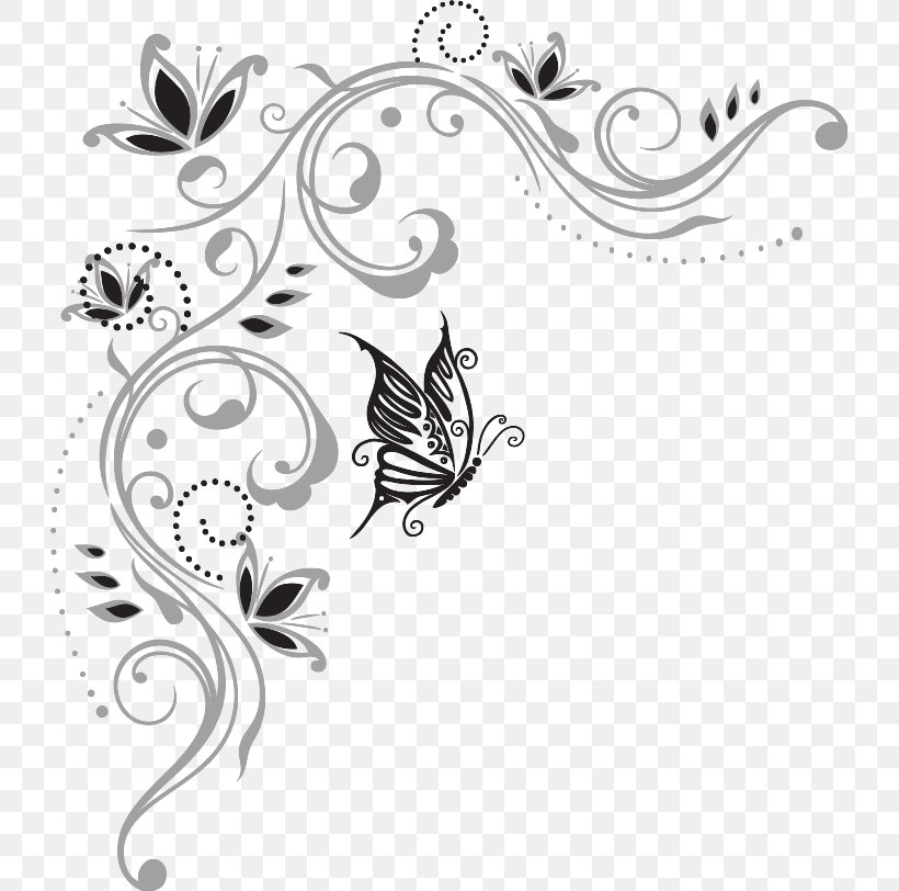 Stock Photography Stock.xchng Illustration Royalty-free Wall Decal, PNG, 727x812px, Stock Photography, Blackandwhite, Blume, Butterfly, Drawing Download Free