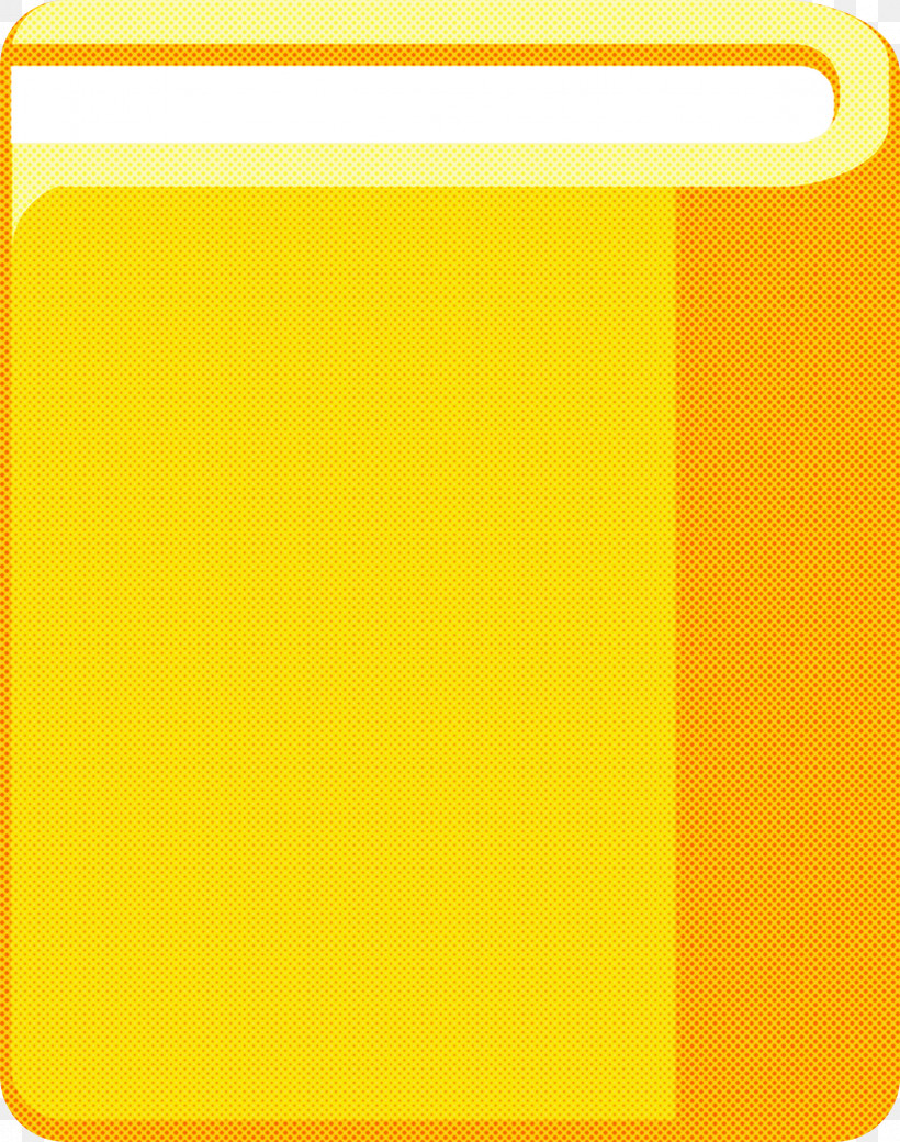 Yellow Rectangle, PNG, 2364x3000px, Cartoon Book, Rectangle, School Supplies, Yellow Download Free