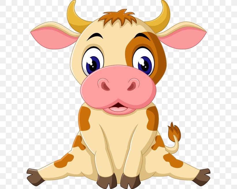 Cattle Cartoon Royalty-free Stock Photography, PNG, 636x655px, Cattle, Animal Figure, Carnivoran, Cartoon, Cattle Like Mammal Download Free