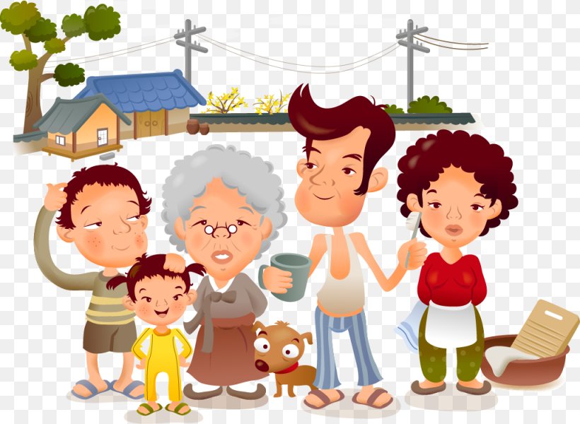 Family Cartoon Illustration, PNG, 1025x750px, Family, Art, Boy, Cartoon, Child Download Free