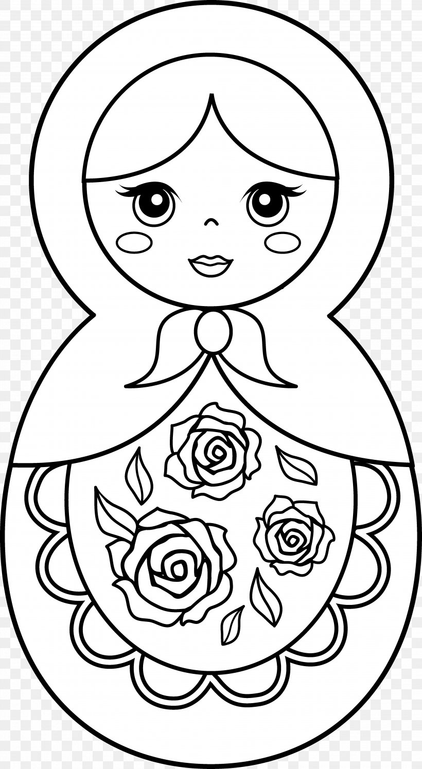 Matryoshka Doll Coloring Book Paper Doll Toy, PNG, 3985x7268px, Watercolor, Cartoon, Flower, Frame, Heart Download Free