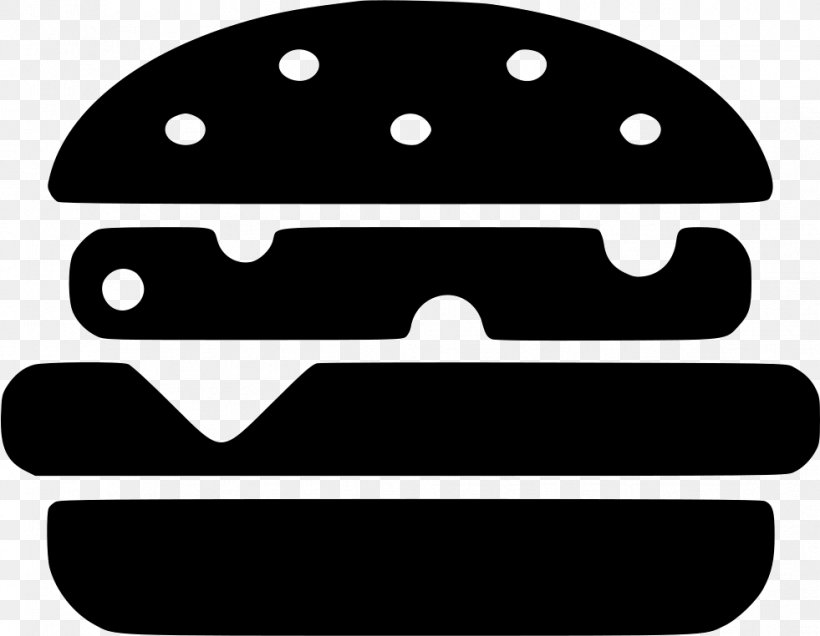 Hamburger Cheeseburger Fast Food French Fries Clip Art, PNG, 981x762px, Hamburger, Area, Black, Black And White, Burger King Download Free
