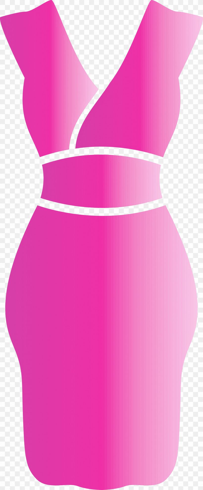 Dress Pink Clothing Cocktail Dress Day Dress, PNG, 1245x3000px, Watercolor Dress, Clothing, Cocktail Dress, Day Dress, Dress Download Free