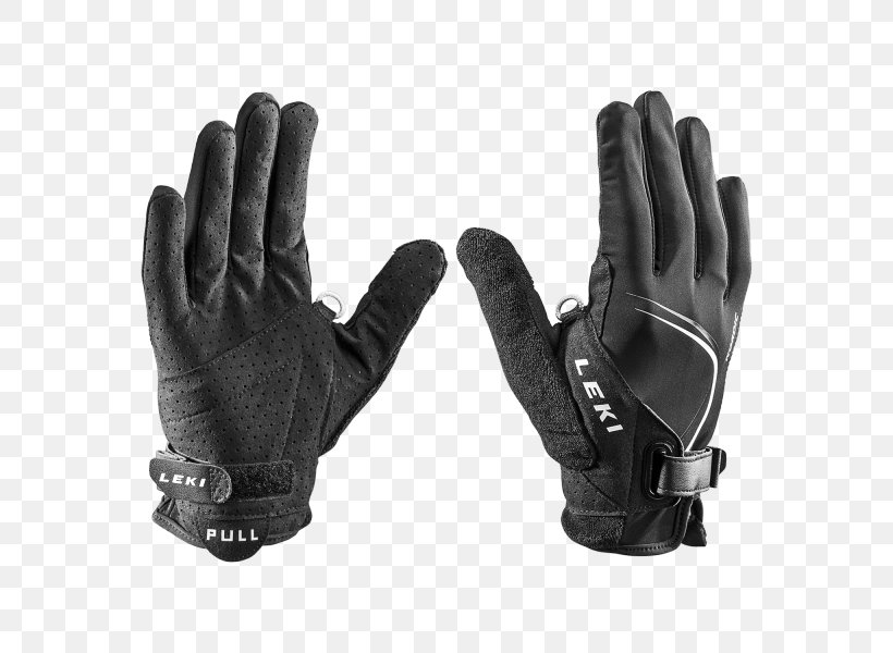 Glove Leki Nordic Walking Skiing Trail Running, PNG, 600x600px, Glove, Bicycle Glove, Black, Black And White, Hand Download Free