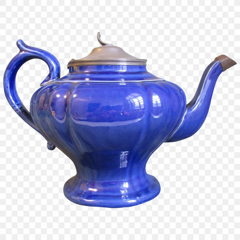 Kettle Teapot Ceramic Pottery Tennessee, PNG, 976x976px, Kettle, Blue, Ceramic, Cobalt, Cobalt Blue Download Free