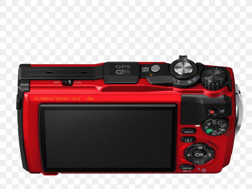 Olympus Tough TG-4 Olympus Stylus Tough TG-5 Digital Camera (Red) Point-and-shoot Camera, PNG, 1000x750px, Olympus Tough Tg4, Camera, Camera Lens, Cameras Optics, Digital Camera Download Free