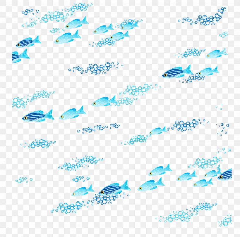 Sea Fish Euclidean Vector, PNG, 3121x3088px, Sea, Aqua, Blue, Border, Diagram Download Free