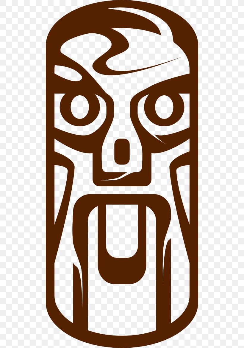 Tiki Culture Clip Art Vector Graphics Tiki Bar, PNG, 512x1168px, Tiki Culture, Area, Art, Bar, Black And White Download Free