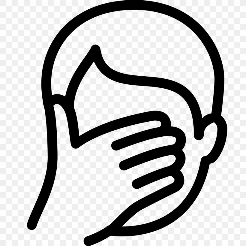 Facepalm Symbol Clip Art, PNG, 1600x1600px, Facepalm, Avatar, Black And White, Emoticon, Face Download Free