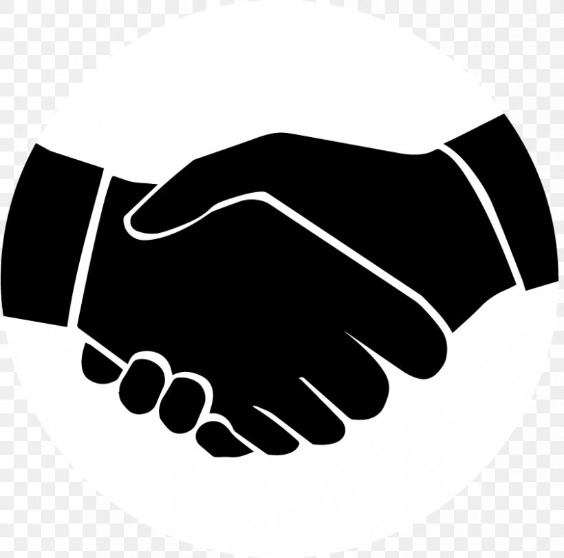 Cooperative Handshake Clip Art Business Partnership, PNG, 841x831px, Cooperative, Blackandwhite, Business, Company, Cooperation Download Free