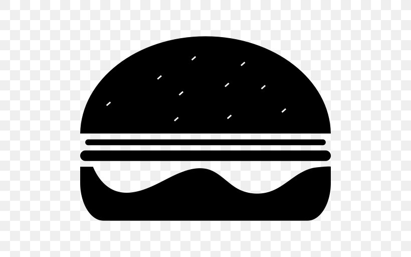 Hamburger Cheeseburger Fast Food Slider Clip Art, PNG, 512x512px, Hamburger, Black, Black And White, Brand, Cap Download Free
