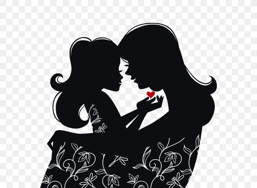 Mother Daughter Royalty-free, PNG, 600x600px, Mother, Black And White, Child, Daughter, Family Download Free