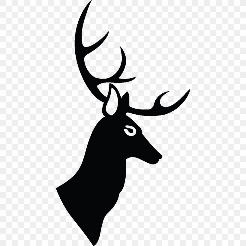 Reindeer Antler Drawing Clip Art, PNG, 1200x1200px, Reindeer, Antler, Bathroom, Black, Blackandwhite Download Free