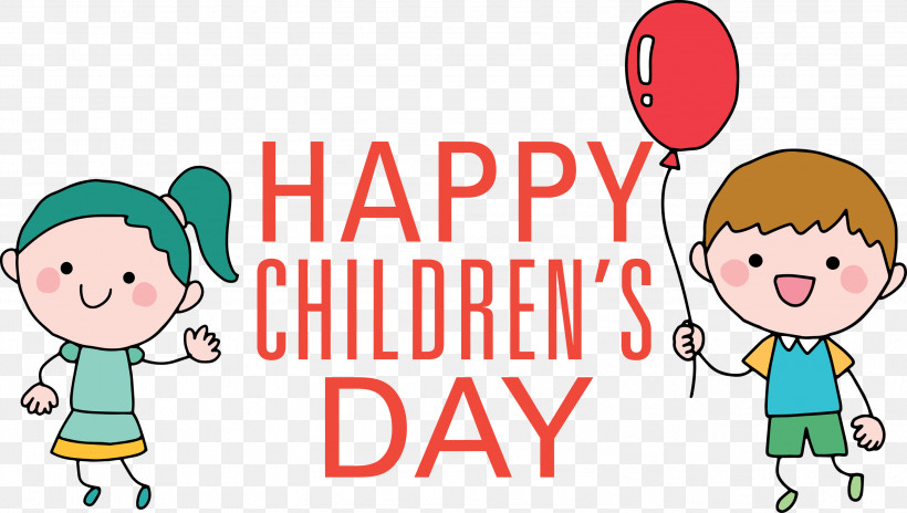 Happy Childrens Day, PNG, 2999x1700px, Happy Childrens Day, Behavior, Cartoon, Conversation, Happiness Download Free