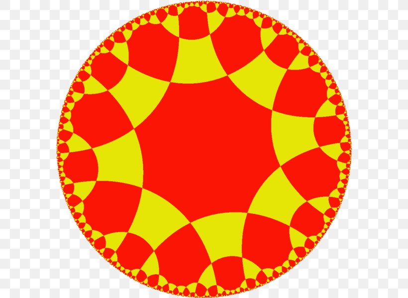 Symmetry Hyperbolic Geometry Tetrahexagonal Tiling Uniform Tilings In Hyperbolic Plane, PNG, 596x599px, Symmetry, Area, Ball, Disk, Dual Polyhedron Download Free