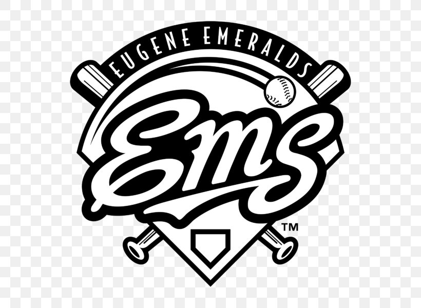 Eugene Emeralds Logo Northwest League Vector Graphics, PNG, 800x600px, Eugene Emeralds, Area, Black And White, Brand, Eugene Download Free