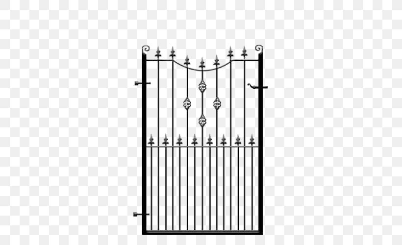 Wrought Iron Gate Steel Fence, PNG, 500x500px, Wrought Iron, Arch, Architectural Engineering, Black And White, Door Download Free