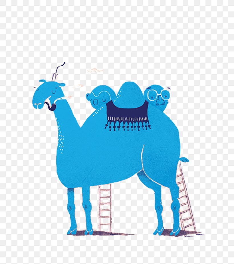 Camel Het ABC Van Gaston Durnez Desert Illustration, PNG, 690x924px, Camel, Area, Art, Behance, Blue Download Free
