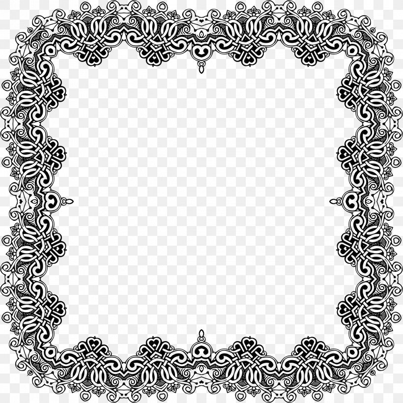 Picture Frames Renaissance, PNG, 2278x2278px, Picture Frames, Black And White, Body Jewelry, Border, Dishware Download Free
