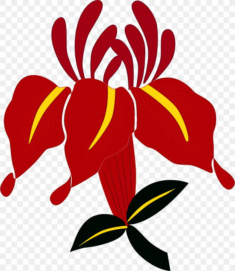 Red Flower Petal Plant Leaf, PNG, 1040x1195px, Red, Flower, Herbaceous Plant, Leaf, Logo Download Free