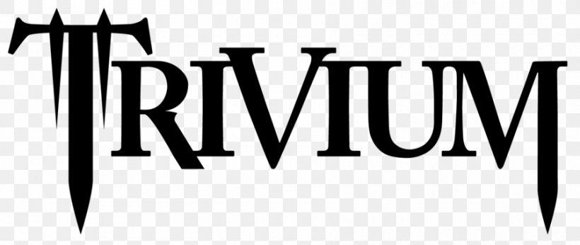 Trivium Logo Thrash Metal Metallica, PNG, 900x380px, Trivium, Area, Avenged Sevenfold, Black And White, Brand Download Free