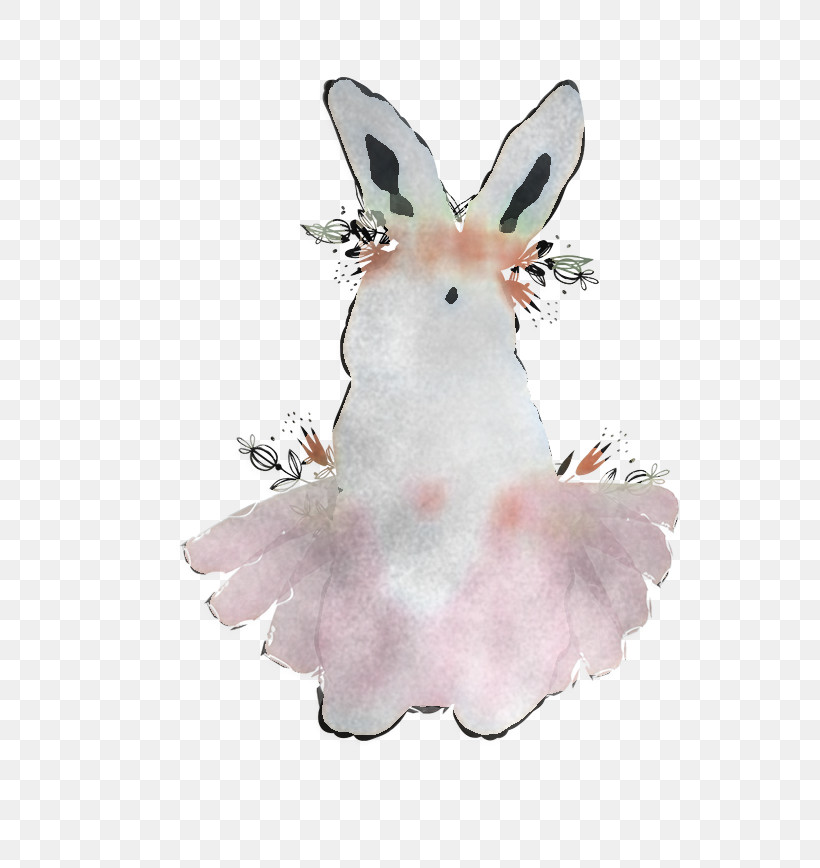 Easter Bunny, PNG, 654x868px, White, Animal Figure, Easter Bunny, Pink, Plush Download Free