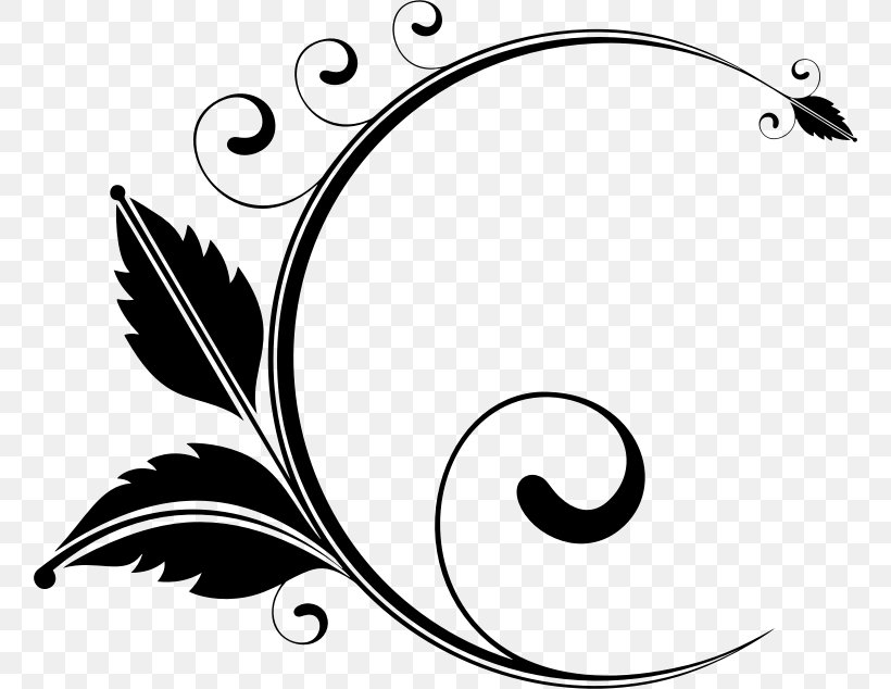 Floral Design Clip Art, PNG, 758x634px, Floral Design, Art, Artwork, Black And White, Branch Download Free