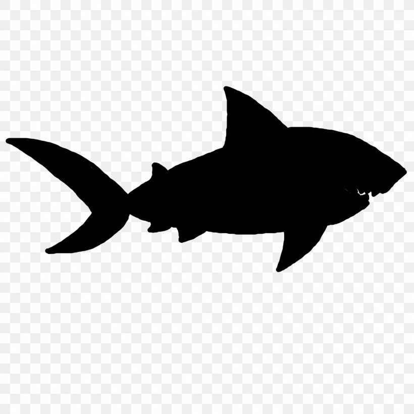 Shark Clip Art Fauna Silhouette Marine Mammal, PNG, 1500x1500px, Shark, Cartilaginous Fish, Fauna, Fin, Fish Download Free