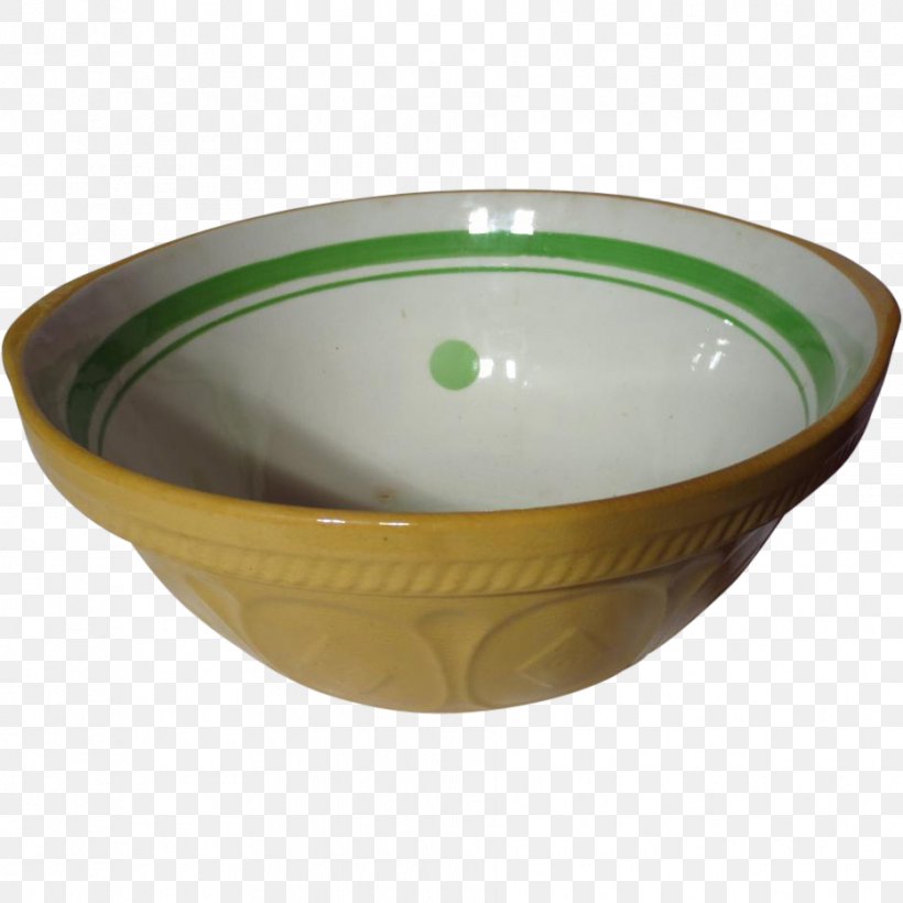 Yellowware Bowl Green Dot Corporation Ceramic, PNG, 932x932px, Yellowware, Antique, Bathroom Sink, Bowl, Ceramic Download Free