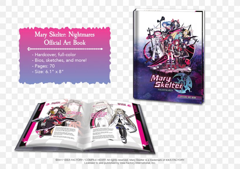 Kangokutō Mary Skelter Compile Heart PlayStation Vita Artist's Book, PNG, 1200x846px, Compile Heart, Advertising, Art, Art Book, Book Download Free