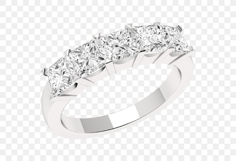 Princess Cut Diamond Cut Engagement Ring Eternity Ring, PNG, 560x560px, Princess Cut, Body Jewelry, Brilliant, Carat, Cut Download Free