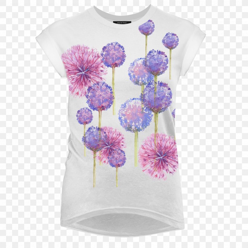 T-shirt Lilac Flower Violet Color, PNG, 2000x2000px, Tshirt, Blouse, Clothing, Color, Fashion Download Free
