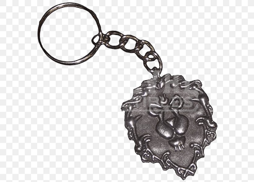 World Of Warcraft Key Chains Gul'dan Role-playing Game, PNG, 586x586px, World Of Warcraft, Azeroth, Black And White, Body Jewelry, Fashion Accessory Download Free