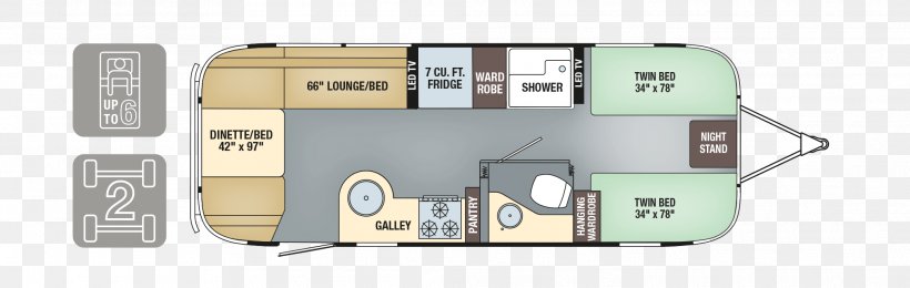 Airstream Caravan Campervans Floor Plan Trailer, PNG, 2025x644px, Airstream, Campervans, Car, Caravan, Cruise America Download Free