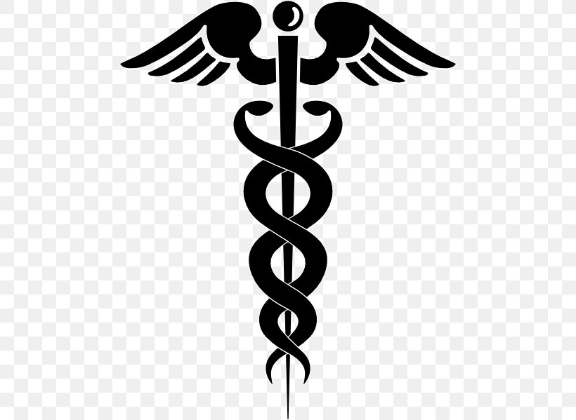 Caduceus As A Symbol Of Medicine Staff Of Hermes Caduceus As A Symbol Of Medicine Clip Art, PNG, 480x599px, Medicine, Black And White, Brand, Caduceus As A Symbol Of Medicine, Health Care Download Free