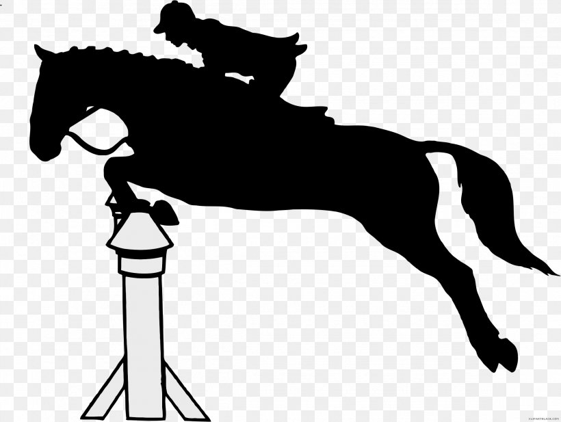 Horse Pony Clip Art Equestrian Jumping, PNG, 2325x1752px, Horse, Black, Black And White, Bridle, Collection Download Free