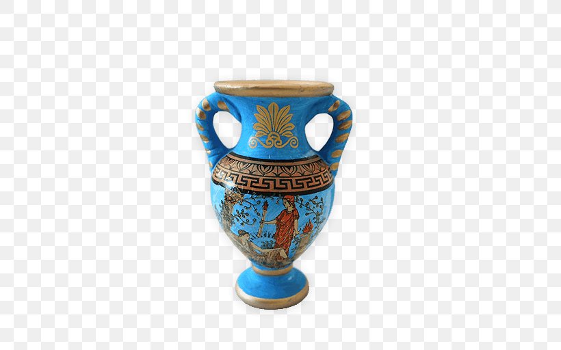 Vase Pottery Ceramic Cobalt Blue Cup, PNG, 510x512px, Vase, Artifact, Blue, Ceramic, Cobalt Download Free