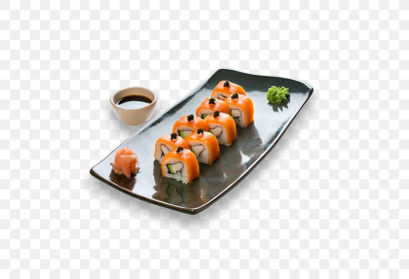 Sushi California Roll Makizushi Smoked Salmon Japanese Cuisine, PNG, 560x560px, Sushi, Appetizer, Asian Cuisine, Asian Food, California Roll Download Free