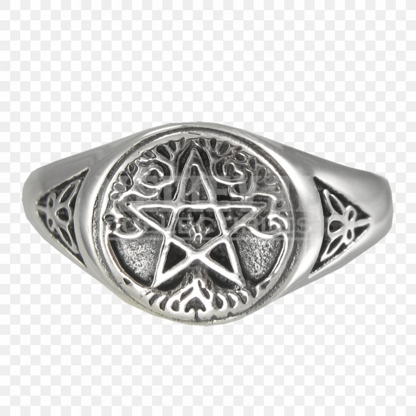 Ring Silver Wicca Pentagram Pentacle, PNG, 850x850px, Ring, Bling Bling, Body Jewelry, Celtic Cross, Celtic Knot Download Free