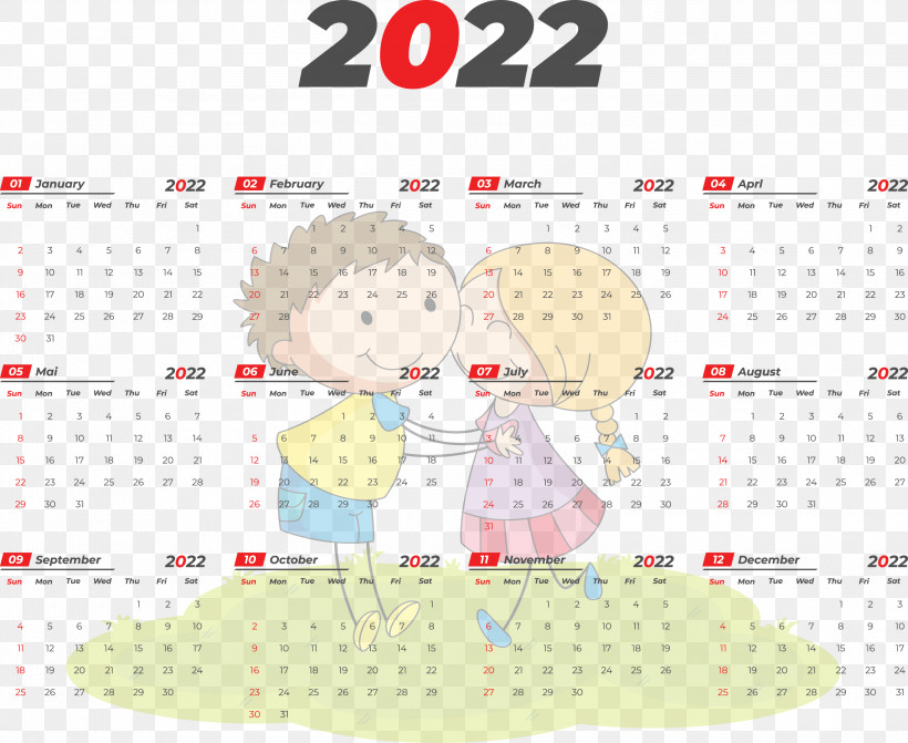 2022 Yearly Calendar Printable 2022 Yearly Calendar Template, PNG, 3000x2457px, Line, Calendar System, Geometry, Mathematics, Meter Download Free