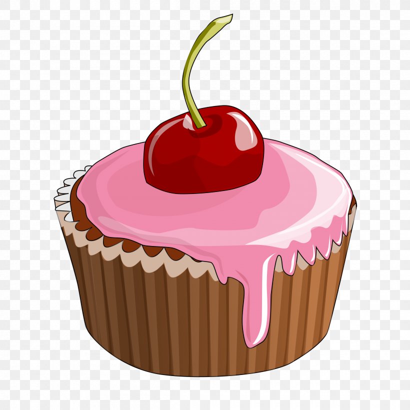 Cupcake Muffin Frosting & Icing Clip Art, PNG, 2400x2400px, Cupcake, Cake, Chocolate, Dessert, Drawing Download Free