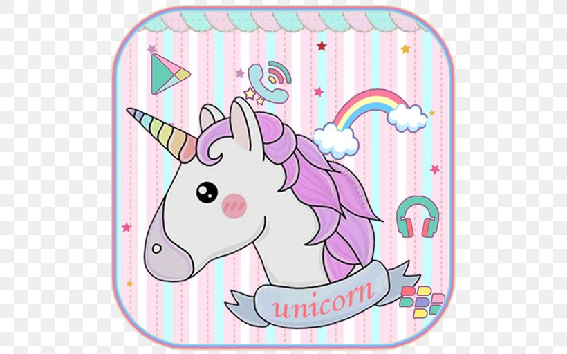 Cute Pony Unicorn Rainbow Android, PNG, 512x512px, Cute Pony, Android, Animal Figure, Area, Computer Software Download Free