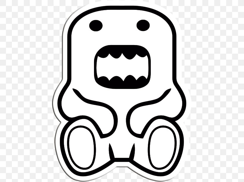 Domo Sticker Decal Color Drawing, PNG, 471x610px, Domo, Adhesive, Black, Black And White, Color Download Free