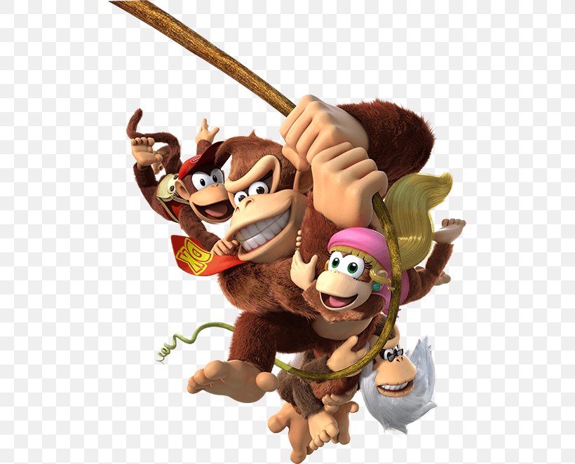 Donkey Kong Country: Tropical Freeze Wii U Nintendo Switch Donkey Kong Country 3: Dixie Kong's Double Trouble!, PNG, 511x662px, Donkey Kong Country Tropical Freeze, Cemu, Donkey Kong, Donkey Kong Country, Figurine Download Free