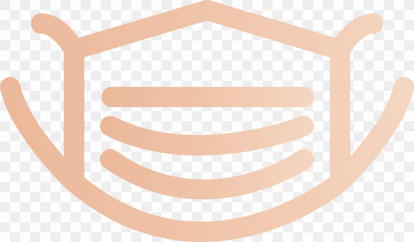 Line Font Beige Circle Logo, PNG, 3000x1755px, Medical Mask, Beige, Circle, Line, Logo Download Free