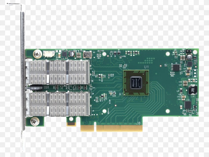 100 Gigabit Ethernet Mellanox Technologies InfiniBand QSFP Small Form-factor Pluggable Transceiver, PNG, 4224x3184px, 10 Gigabit Ethernet, 100 Gigabit Ethernet, Adapter, Computer Component, Computer Hardware Download Free